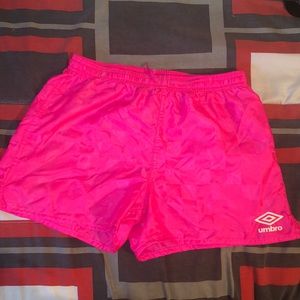 Bright Pink Umbro shorts